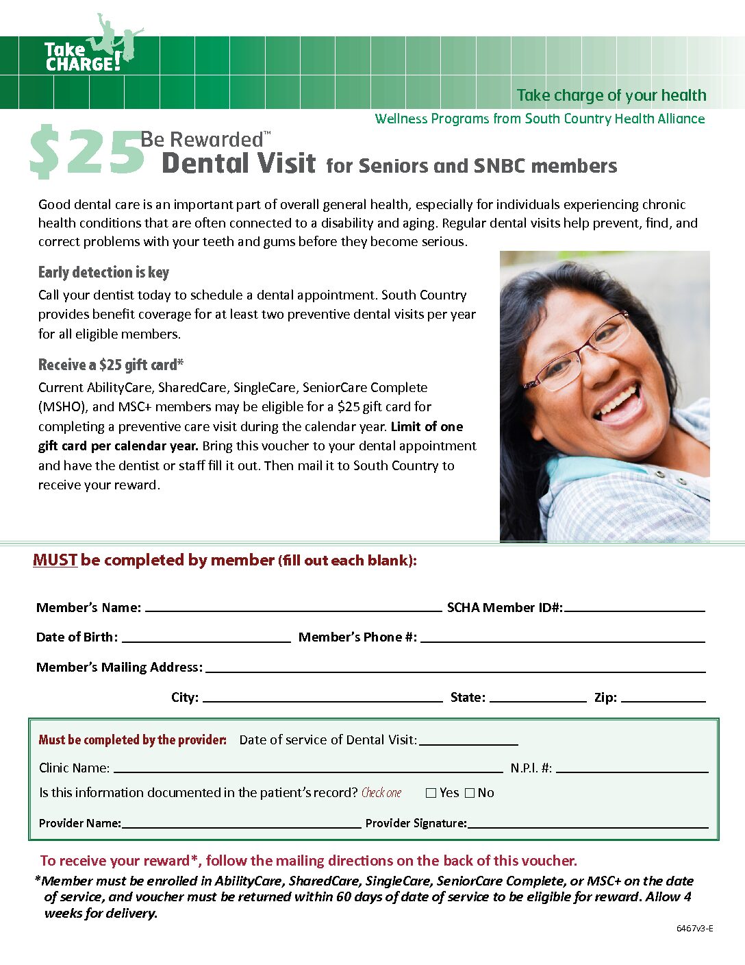 Dental Visit Voucher - South Country Health Alliance