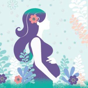 graphic image of pregnant woman